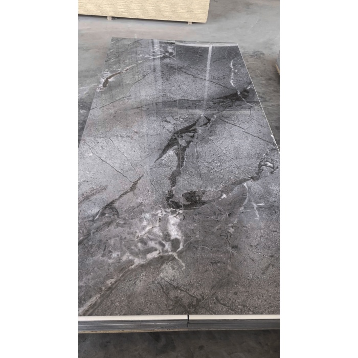 Ketumpatan tinggi pepejal PVC panel dinding kayu bijirin plastik lembaran venir