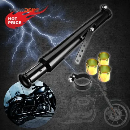 Retro Steel Motorcycle Exhaust 45mm Muffler for Harley Cruiser Indian