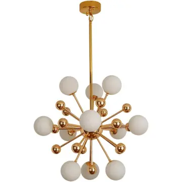 INSHINE Brass Cluster Bulb Fixed Pendant Light