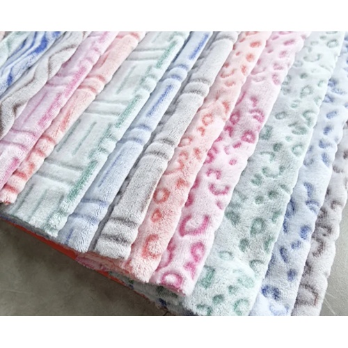 Tela de vellón de coral de coral con la espalda de doble cara para la ropa y el uso del hogar