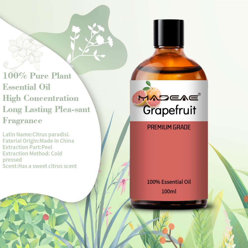 Fragancia para el cuidado de la piel 100% puro aceite terapéutico Grapefruit Oil esencial