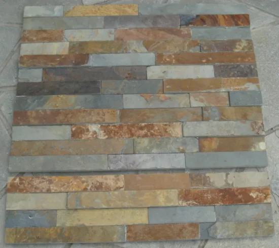 Rusty15x60cm Stone Wall Cladding Panel Stone Veneer