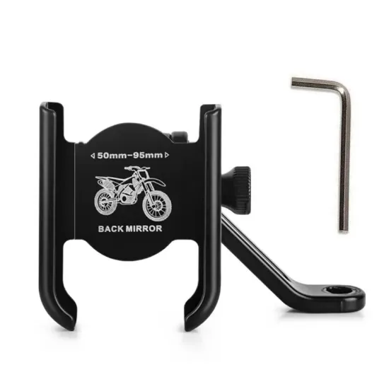 2023 New Hot Sale Aluminum Alloy Universal Adjustable Bike Motorcycle GPS Navigation Bracket Mount Clip Phone Holder