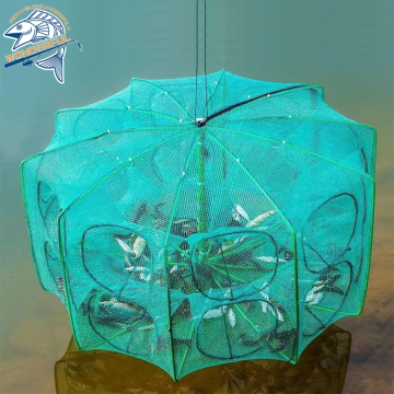 Automatic Foldable Fishing Traps for Shrimp and Minnows: Mesh Traps and Baits