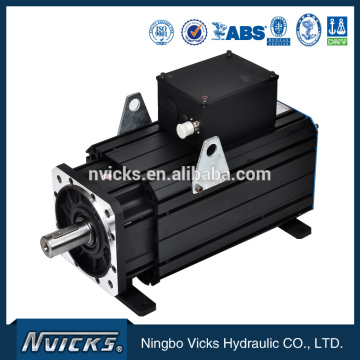 Energy saving servo system electric motor with hydraulic pump
