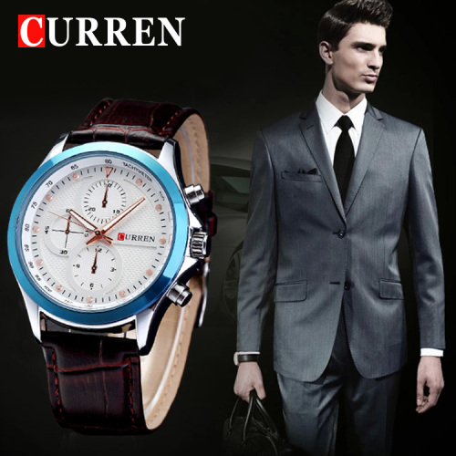 curren diamond master men watch japan movt quartz wristwatch