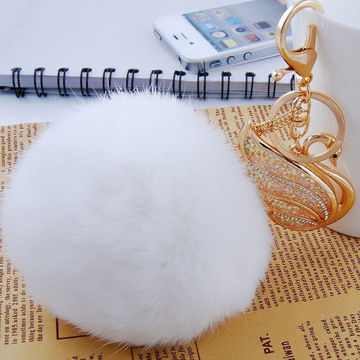 Fancy White Soft for Cute Lovely Girl New Arrival Plush Keychains, OEM/ODM Orders are Welcome