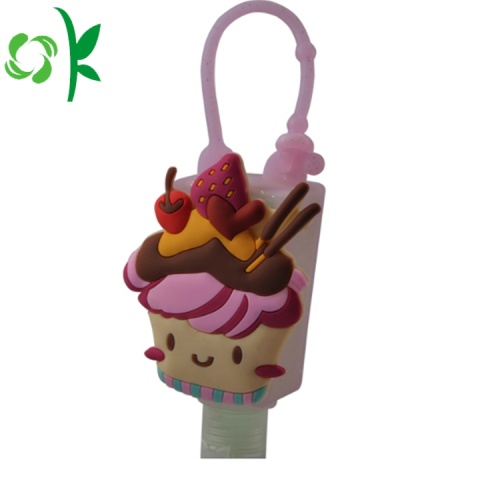 Cartoon Design Silicone Custom Sanitizer Holder for Bag