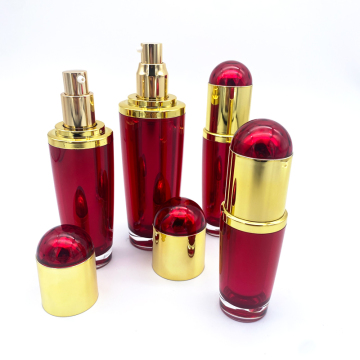 Botol kosmetik akrilik 15ml hingga 120ml Double Wall untuk produk losyen dan penjagaan kulit