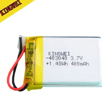 Kingwei 3.7V 400mAh Polymer Rechargeable Lithium Battery Cell - KC MSDS Certificate