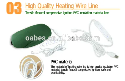 New Style Sleep Steam Eye Mask pass CE & EMC & LVD eye pack eye cover