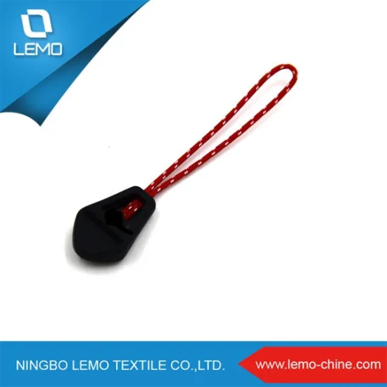 China Manufacturer Zip Pull, Locking Zipper Puller With String