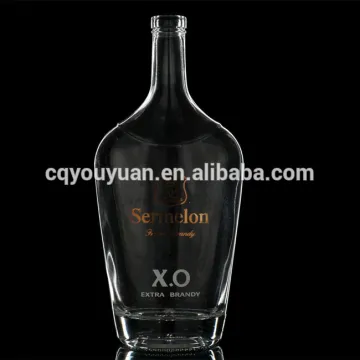 Super Flint Glass Machine Blow Glass Bottles with Stopper Top 700ML Glass Spirit Bottles