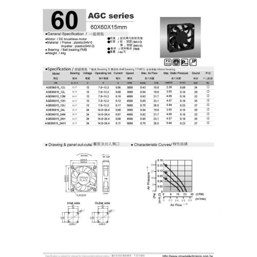 Crown 6015 Ventilador de Axail Axil H4 Epilator