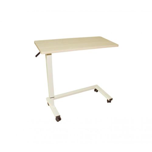 Medical Adjustable Overbed Bedside Table With Wheels