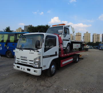 Hot Sale LHD ISUZU 4x2 Wrecker & Flatbed Tow Truck - 5 Tons Capacity