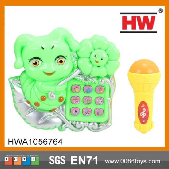 (Light And Music)Electric Plastic Kid Musical Telephone Toy With Microphone