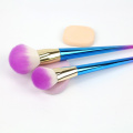 Best selling 7pcs coloful synthetic make up brushes kits aluminum ferrule private lable cosmetic brushes sets