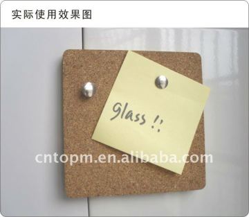 square Magnetic cork board/cork board/sticker cork board