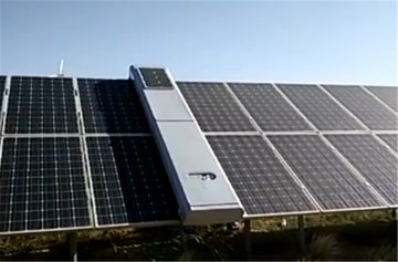 Solar Panel Cleaning System For Solar Park