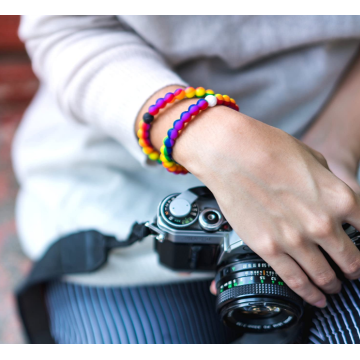 Kundenspezifische bunte Lebensmittelqualitätsilikon-Armbänder