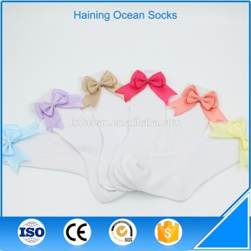 Renkli Bowknot Tasarım Kore Çocuk Tarzı Pamuk Bebek Yumuşak Ayakları