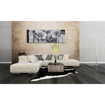 Metallic Floral Wall Art Oil Painting