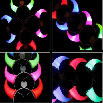 led flashing hair band for party&event&concert,colorful lead headband,halloween costume