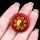 Carnelian 25MM Circular Disc Mat Handmade Craved Pattern-Taiji Bagua For Home Decor