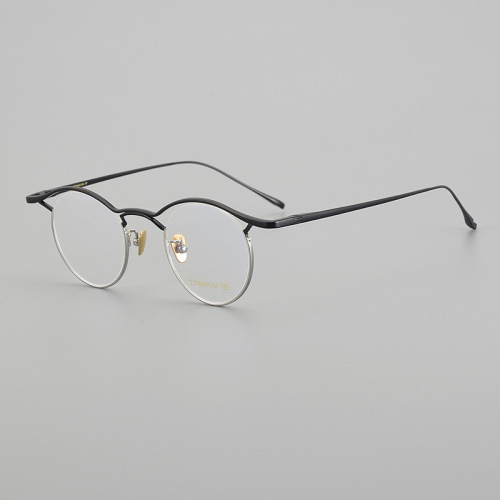 Polygonal Titanium Eyeglass Frame