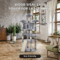 Cama de gato moderna e ecológica, torre de árvore, arranhador interno de madeira, casa de escalada, ninho macio, centro de atividades