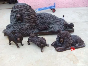 interior decorative statues bronze dog sculpture