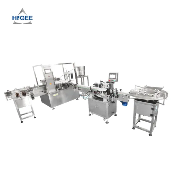 HIGEE Small Bottle Liquid Filling, Plugging, and Capping Machine