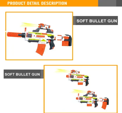 BO soft bullet gun assemble plastic toy gun