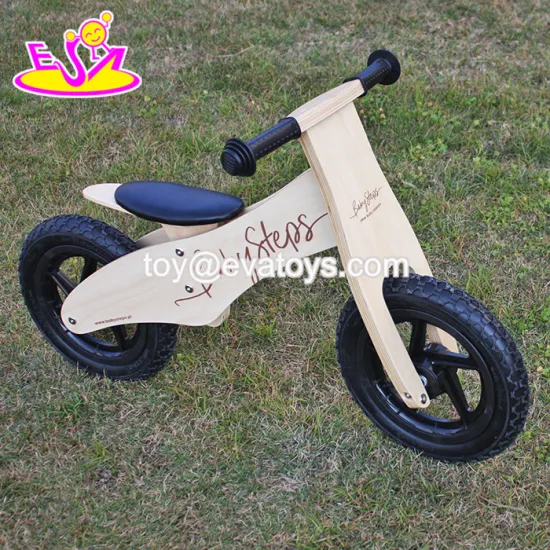 New design log wood wooden kids balance bike for sale W16C156