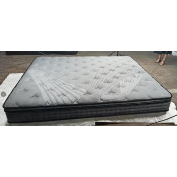 Grey colour Eurotop luxury king pocket spring mattress