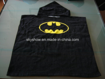 100% Cotton Batman Poncho Towel / Baby Robe