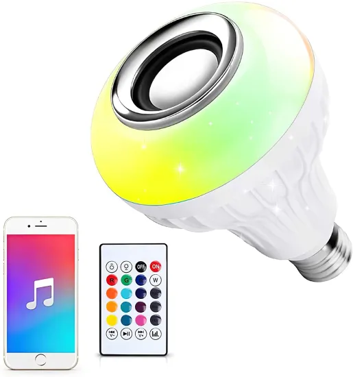 Best Bluetooth Music Controlled LED Bulb Light Speaker - 80 W Elexa LED Bulbs in Dubai
