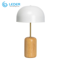 Lampes de table classiques en bois LEDER