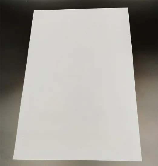 Translucent 90mic Compostable PLA sheet for card overlay