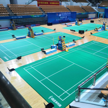 PVC badminton vloermatten met BWF