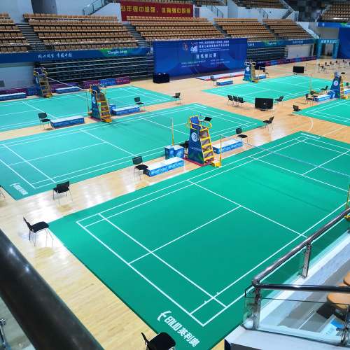 Tikar lantai bulutangkis PVC dengan BWF