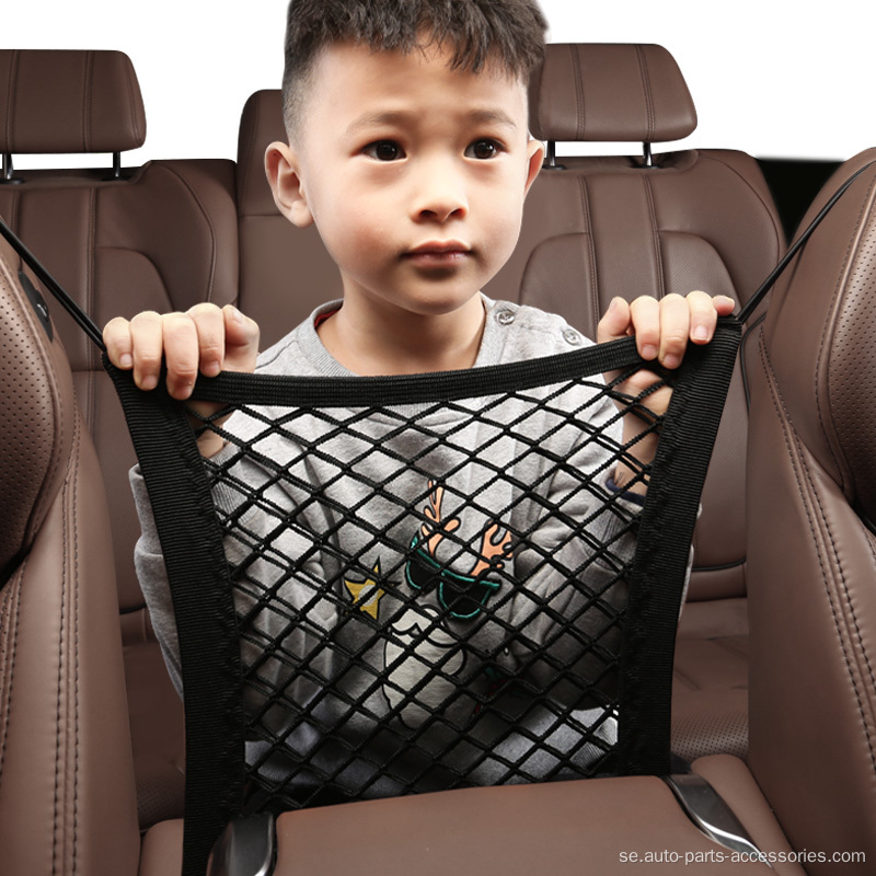 Multifunktionell bilväska förvaring universell bilnätficka