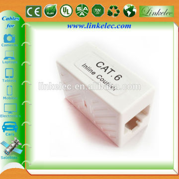 China supplier cat6 inline coupler UTP rj45 connector
