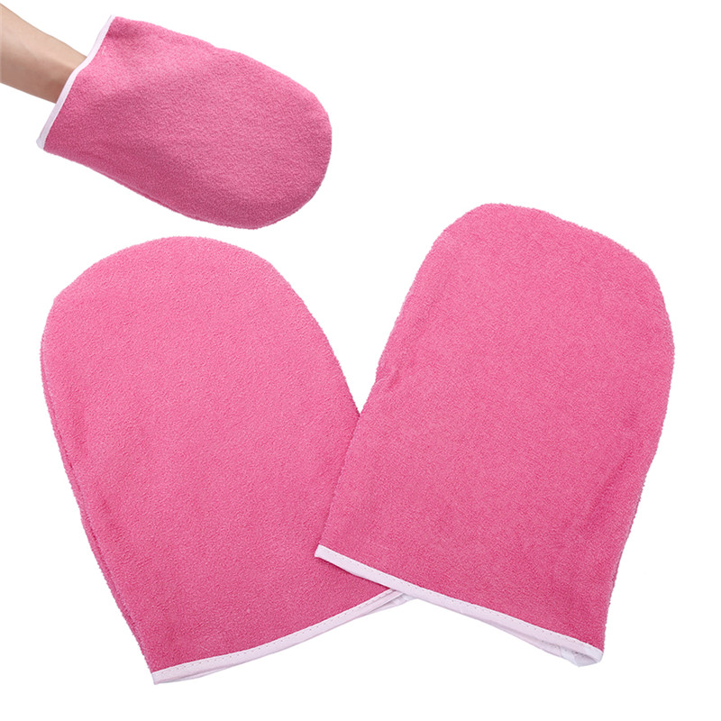 1pair Professional Mini SPA Cotton Mittens Wax Protection Gloves Hand Gloves For Warmer Wax Heater Paraffin Wax Protection