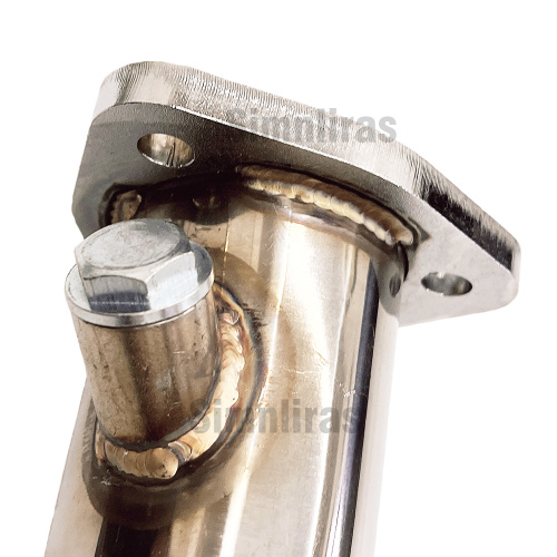 VW Audi A4 B7 FSI 2.0T Edelstahlabwärtsroptestpipe Katze Löschen 06+