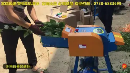 Conveyor Belt Chaff Cutter King Grass Machine