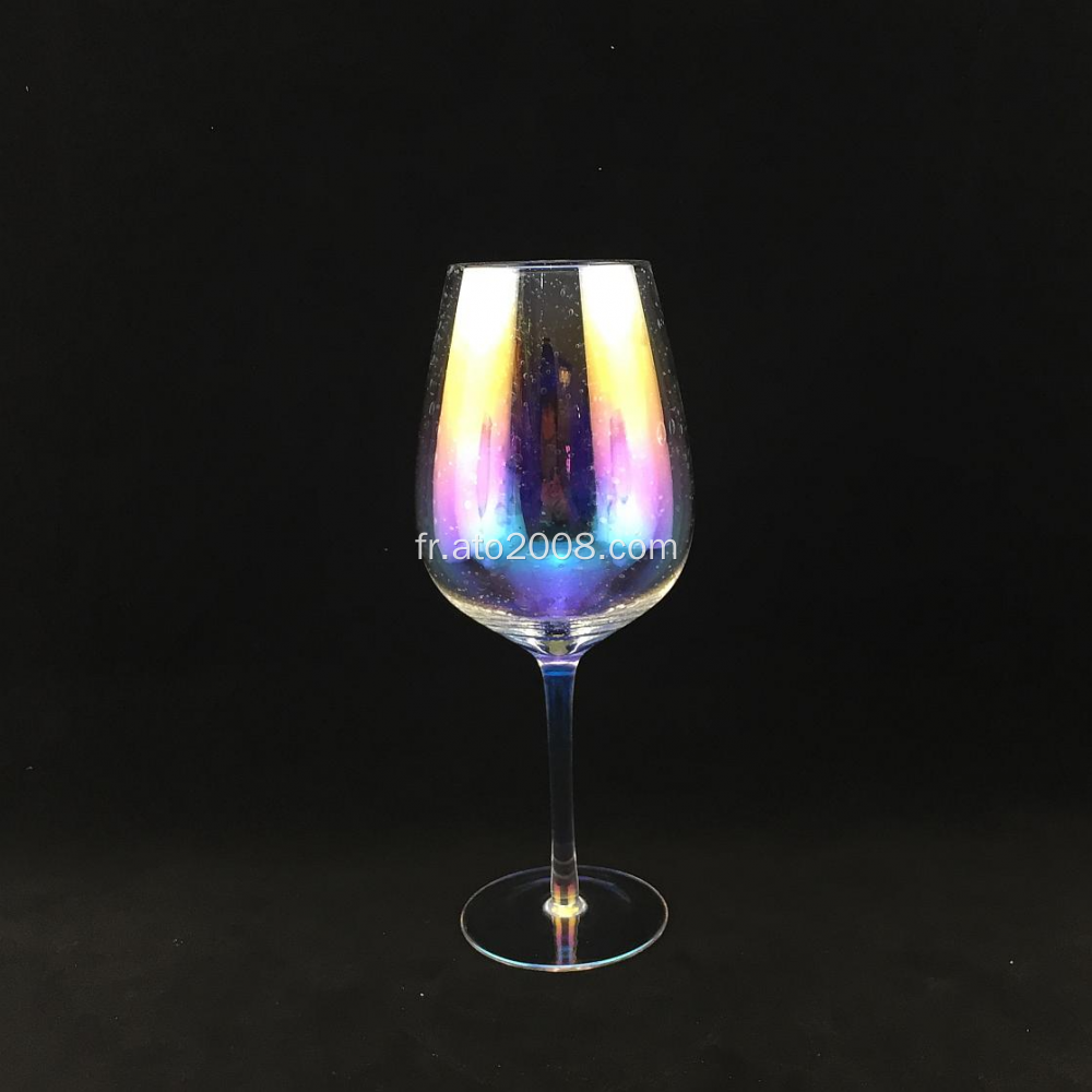 Verres à vin tige bulle