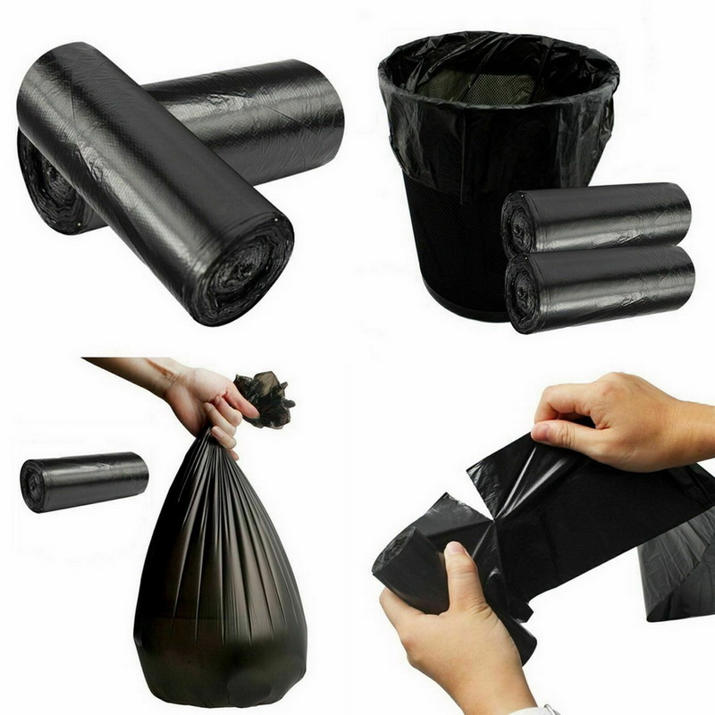 Rubbish Garbage Bin Liners Kitchen Toilet Black Waste