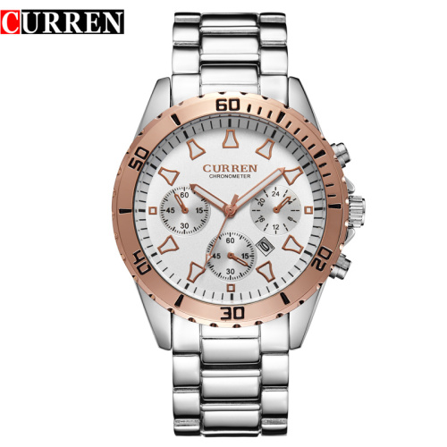 Stainless Steel Luxury Quartz Watch Men